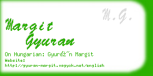 margit gyuran business card